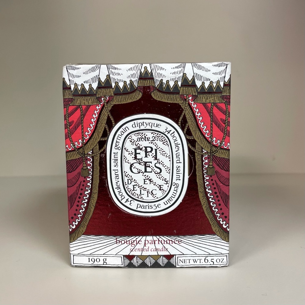 NIB DIPTYQUE “EPICES & DELICES” SCENTED CANDLE 6.5 oz Spice Ginger Holiday Paris